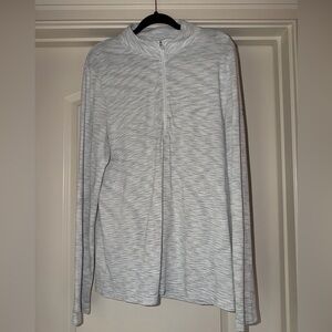 Under Armour White and Black HeatGear Athletic Quarter Zip